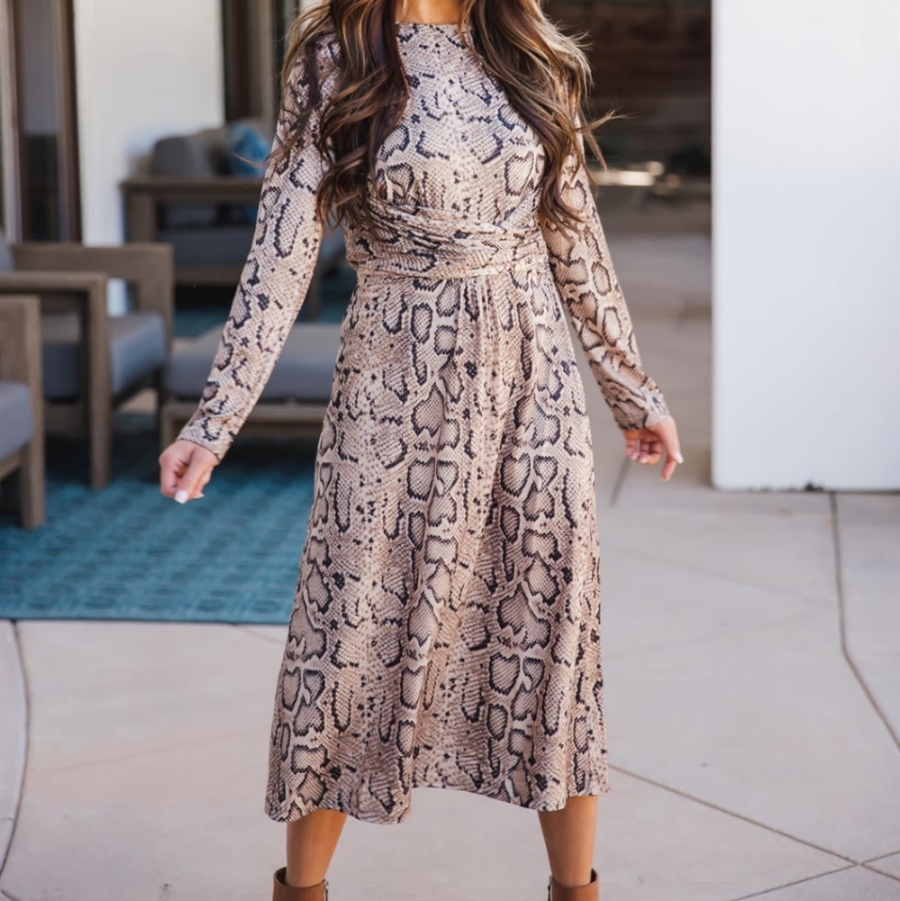 Women's snake skin dress